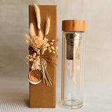 Borosilicate Glass Flask with Tea & Strainer