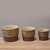 Round Ceramic Pots